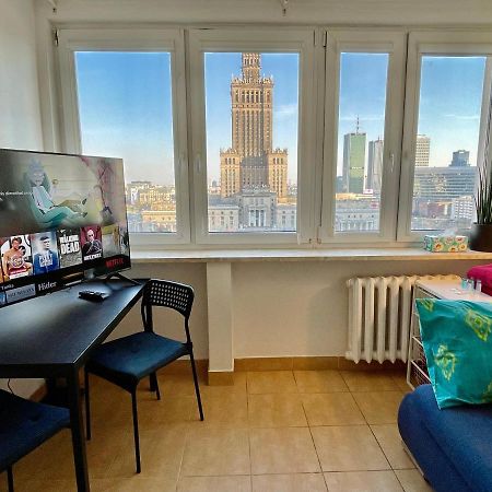 Super Apartament Palace 2X Metro Fast Wifi 500 Mbs Netflix Appletv Smarttv Panorama Miasta Warszawa Eksteriør billede